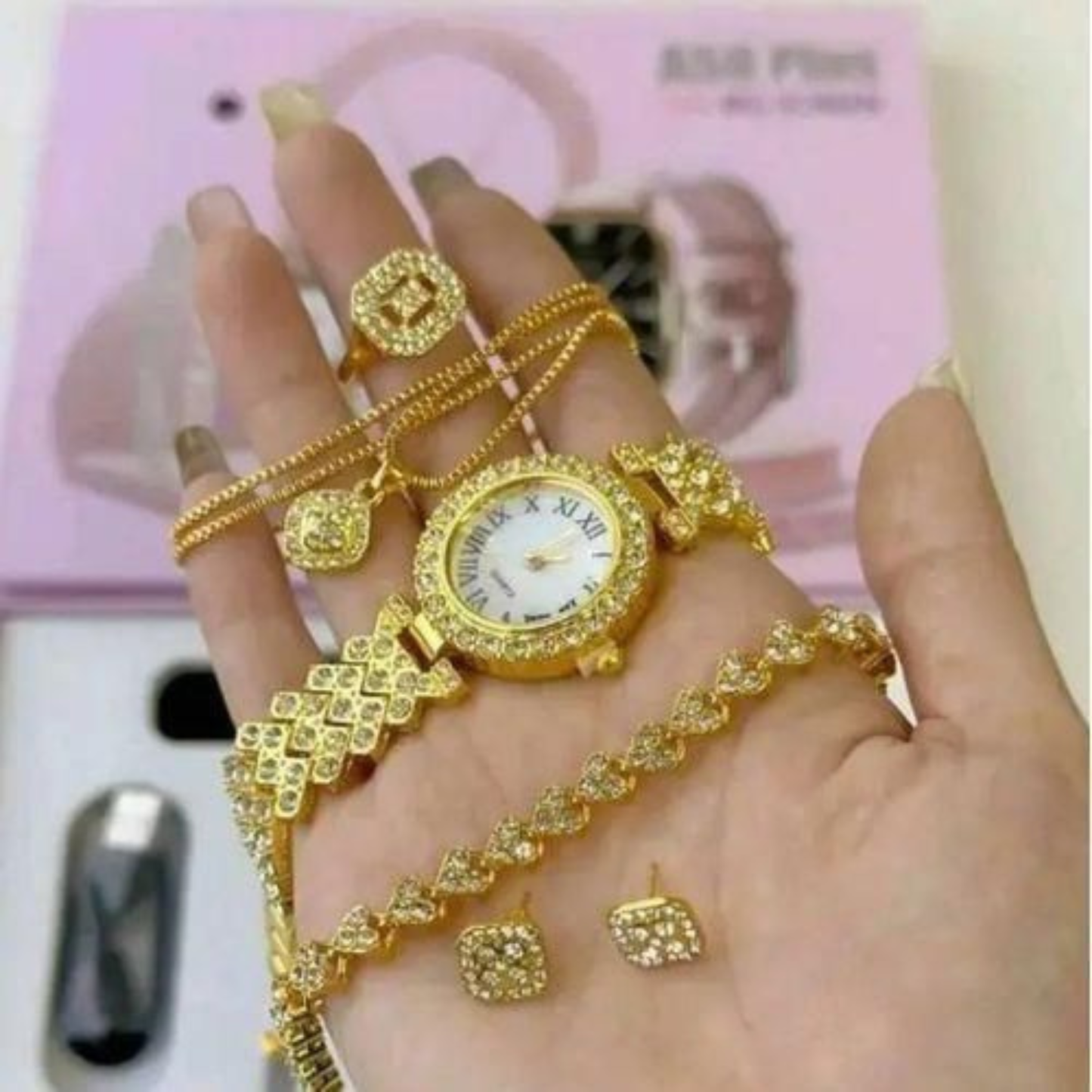 A58 Plus Smart Watch Stainless Steel Strap| For Ladies or Couple