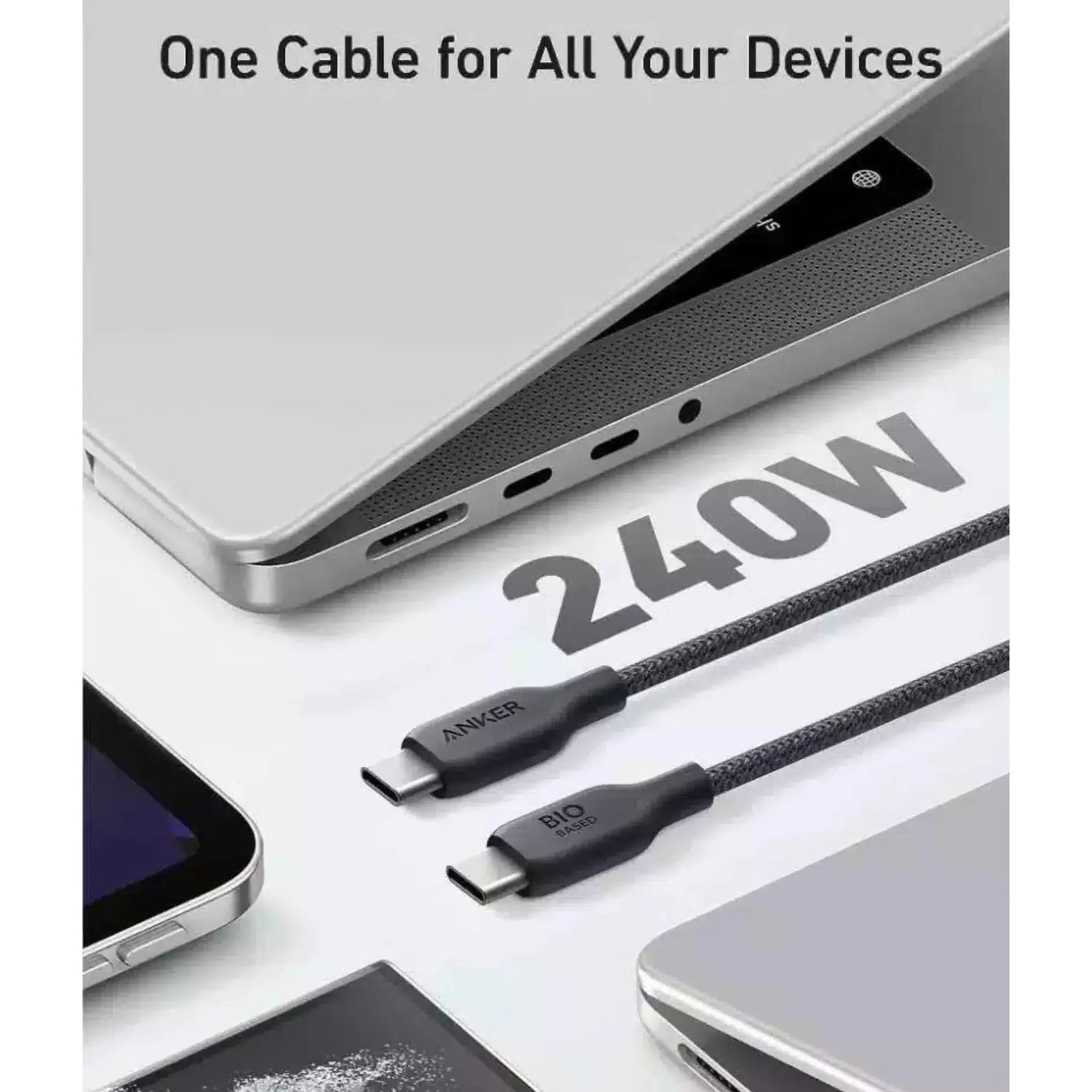 Anker 544 USB C To USB C Cable 240W Bio-Nylon