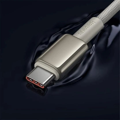 Baseus Tungsten Gold Fast Charging Data Cable Type-C to Type-C 100W 1m
