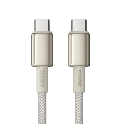 Baseus Tungsten Gold Fast Charging Data Cable Type-C to Type-C 100W 1m