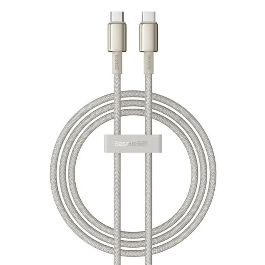 Baseus Tungsten Gold Fast Charging Data Cable Type-C to Type-C 100W 1m