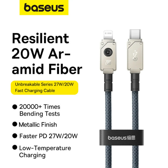 Baseus Type-C to iP Fast Charging Data Cable  Unbreakable Series
