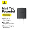 Baseus Palm Series Fast Charger U+C 20W US