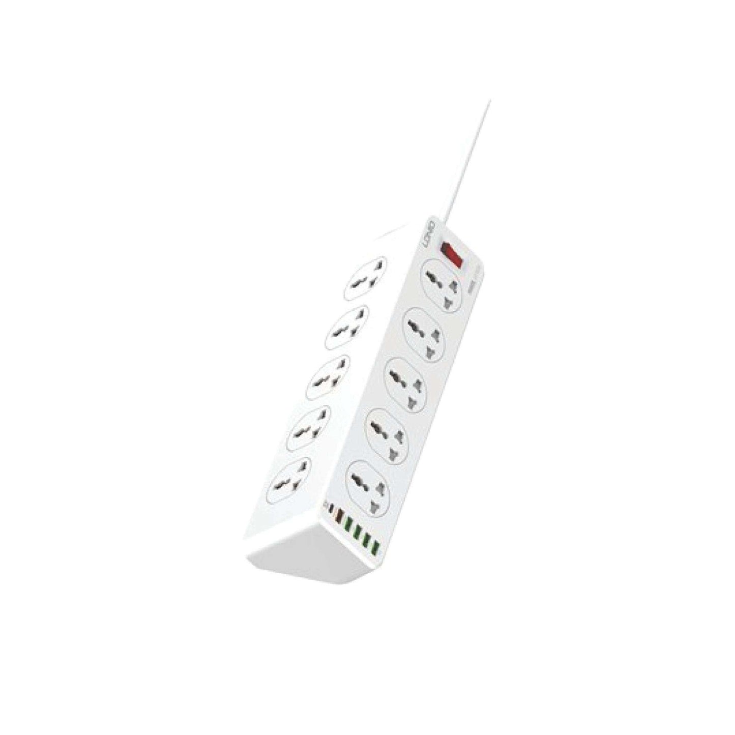 LDNIO SC10610 10Ports Universal Power Socket White EU Plug