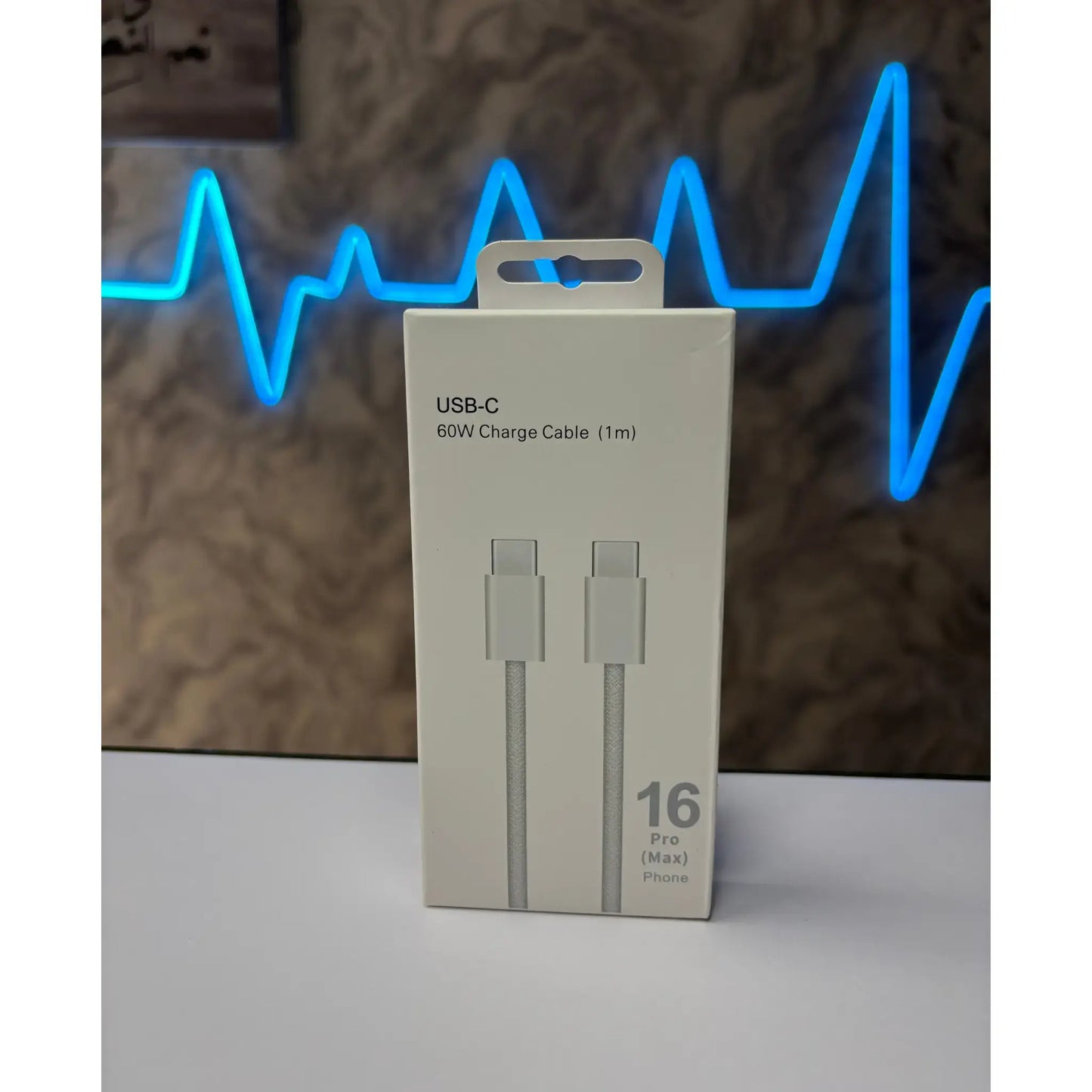 iPhone 16 Pro Max 60W Type C To C PD Fast Charging Nylon Cable