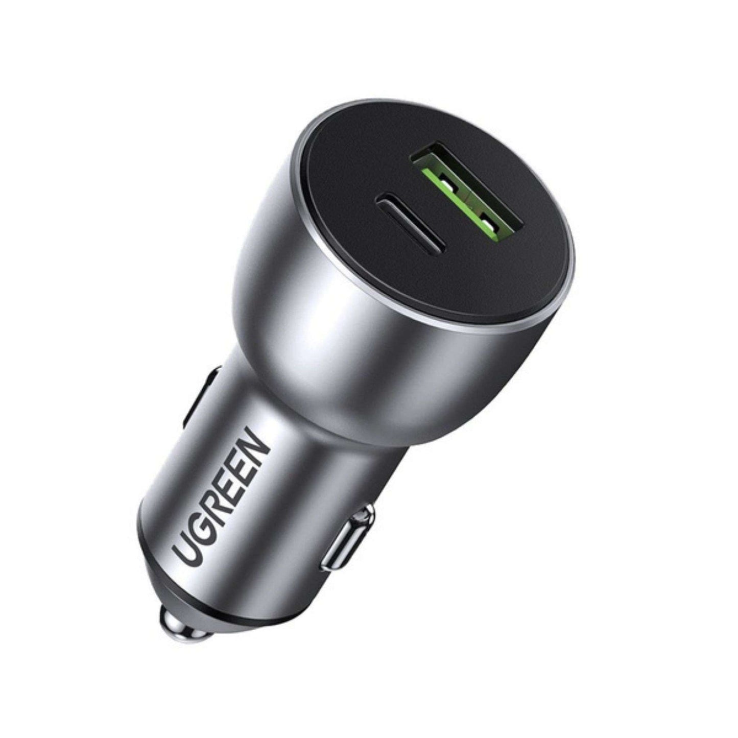 Ugreen Fast Car Charger with USB-A and USB-C Port CD213
