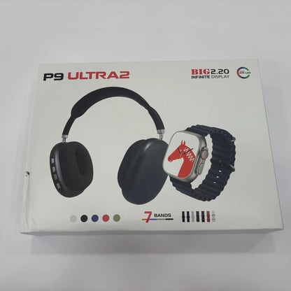 P9 ULTRA 2 SMART WATCH COMBO WITH HEADPHONES