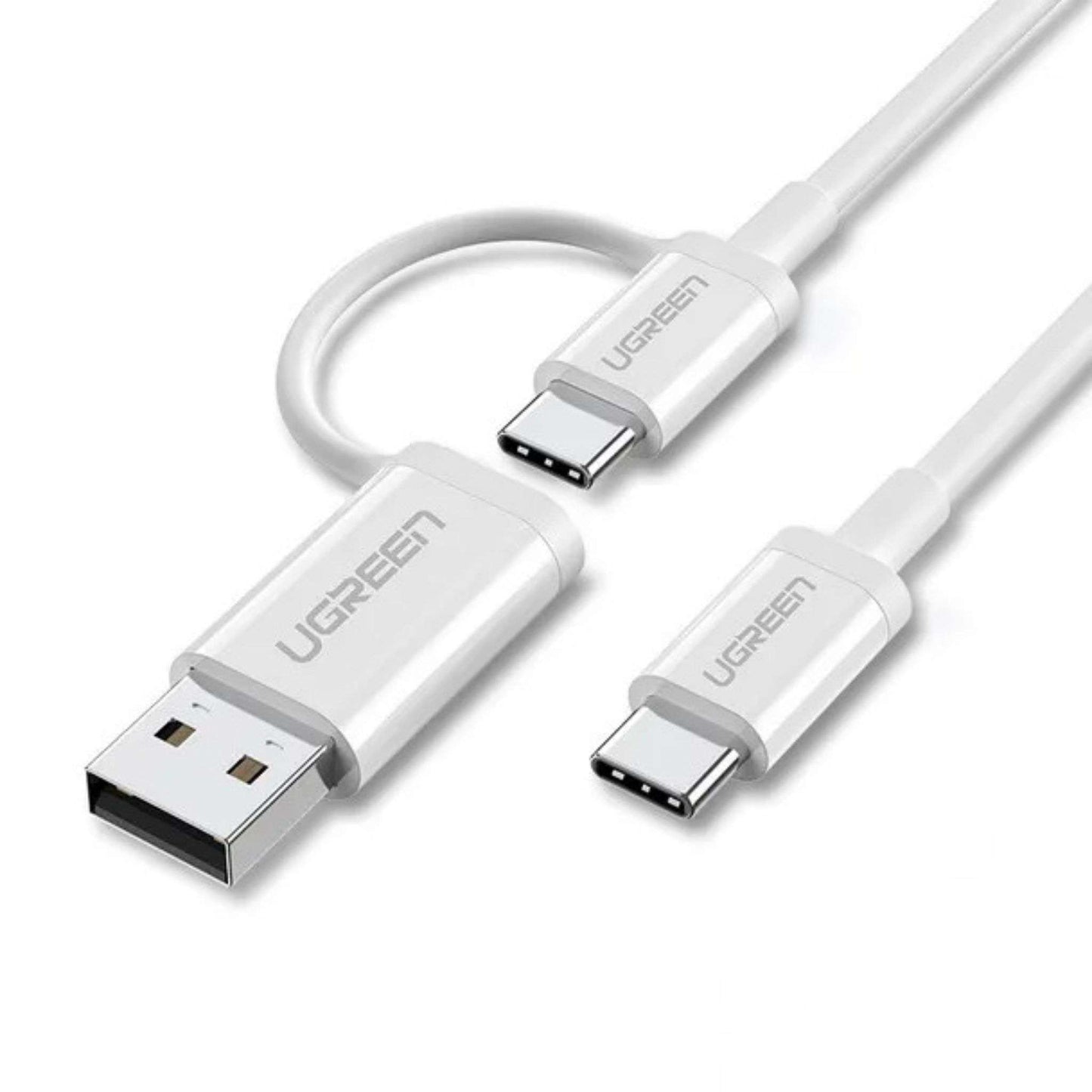 Ugreen US264 Usb- C To Usb – C + Usb – A Data Cable 1M